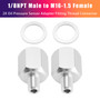 2x 1/8NPT Male to M16-1.5 Female Oil Pressure Sensor Adapter Fitting Thread Connector