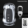 Lexus ES260h/RX350h/LS500h/NX260/UX260 Leather Alloy Zinc Car Key Silvery Case Cover Generic