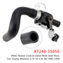 1996-1998 Toyota 4Runner 2.7L L4 3.4L V6 HVAC Heater Control Valve With Inlet Hose 87240-35050 Generic