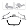 2009-2023 Touring Road King Street Glide Electra Glide Engine Guard Crash Bar&Fairing Bracket Kit Chrome Generic
