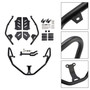 2022-2025 HONDA ADV350 Upper + Lower Engine Guard Frame Crash Bar Kit Black Generic