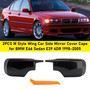 1998-2005 BMW 3 Series E46 Sedan 2PCS M Style Wing Car Side Mirror Cover Caps Carbon Generic