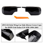 1998-2005 BMW 3 Series E46 Touring 2PCS M Style Wing Car Side Mirror Cover Caps Black Generic