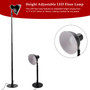 Adjustable LED Floor & Table Lamp 3 Colors Dimmable for Bedroom/Office - Walnut