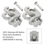 2PCS Alminum RV Rafter Claw Satin Hardware For Dometic SUNCHASER II Awning