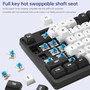 98-Key 2.4G Wireless Bluetooth Three-Mode Mechanical Keyboard DIY Customized RGB Black