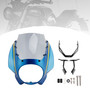 2022-2025 Yamaha XSR900 Headlight Fairing Windshield Blue+Gray Generic