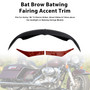 2010-2013 Harley Touring Ultra Limited Bat Brow Batwing Fairing Accent Trim Black Generic