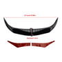 2010-2013 Harley Touring Ultra Limited Bat Brow Batwing Fairing Accent Trim Black Generic