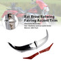 2006-2013 Harley Touring Street Glide Bat Brow Batwing Fairing Accent Trim Chrome Generic