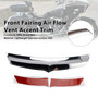 2015-2016 Harley Davidson FLTRUSE CVO Road Glide Ultra Front Fairing Air Flow Vent Accent Trim Chrome Generic