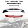 2015-2016 Harley Davidson FLTRUSE CVO Road Glide Ultra Front Fairing Air Flow Vent Accent Trim Chrome Generic