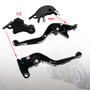 2025 YAMAHA XSR900 Adjustable Folding Extendable Racing Brake & Clutch Levers Black Generic