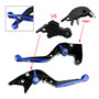 2025 YAMAHA XSR900 Adjustable Folding Extendable Racing Brake & Clutch Levers Blue Generic