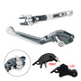 2024-2025 YAMAHA MT-09 MT-09SP Adjustable Folding Extendable Levers Silver Generic