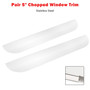 2005-2024 Peterbilt 379/ 386/ 389 Pair 5" Chopped Window Trim Stainless Steel Generic