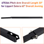 675364 Pitch Arm Overall Length 33" for Lippert Solera 63" Overall Awning