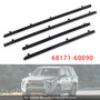 2010-2024 Toyota 4Runner GX460 4PCS Door Glass Weatherstrips 68171-60090 Generic