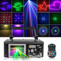 6IN1 Stage Laser Light Disco Party LED UV Stage Lighting System Club Stage Light