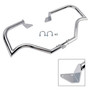 2006-2017 Street Bob FXDB Engine Guard Crash Bar Frame Protector Bumper Chrome Generic