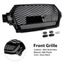 2016-2019 Audi Q7 SQ7 Front Bumper Radiator Vent Mesh Grille Gloss Black Generic