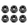 CNC Aluminum Rear Sprocket Carrrier Flange Nuts Set M10x1.25 Black