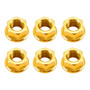 CNC Aluminum Rear Sprocket Carrrier Flange Nuts Set M10x1.25 Gold