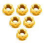 CNC Aluminum Rear Sprocket Carrrier Flange Nuts Set M10x1.25 Gold