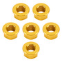 CNC Aluminum Rear Sprocket Carrrier Flange Nuts Set M10x1.25 Gold