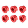 CNC Aluminum Rear Sprocket Carrrier Flange Nuts Set M10x1.25 Red