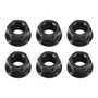 CNC Aluminum Rear Sprocket Carrrier Flange Nuts Set M10x1.5mm Black