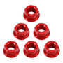 CNC Aluminum Rear Sprocket Carrrier Flange Nuts Set M10x1.5mm Red