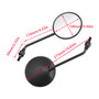 1993-2010 Honda NX 650 XL 125 600 XR 125 700 V VA L Rearview Mirrors Left and Right M10 x 1.25 Black Generic