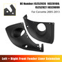 2005-2013 Chevy Corvette Left+Right Front Fender Liner Extension 15252926 10328100 Generic