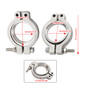 4PC TiAL MV-S 38mm Wastegate V-Band Clamp Set Kit with Screws Nuts and Seals