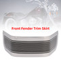 1986-2013 Touring Electra Glide Road King Front Fender Trim Skirt Silver Generic
