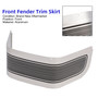 1986-2013 Touring Electra Glide Road King Front Fender Trim Skirt Silver Generic