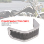 1986-2013 Touring Electra Glide Road King Front Fender Trim Skirt Silver Generic