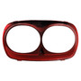 2010-2013 H-D headlight assembly Dual Headlight Trim Bezel Cover Fairing Red Generic