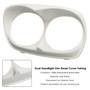 2010-2013 H-D headlight assembly Dual Headlight Trim Bezel Cover Fairing White Generic