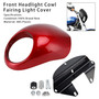 1973-up Sportster Dyna XL 883 1200 FX Headlight Fairing Light Cover Red Generic