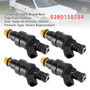 1987-1989 Peugeot 405 505 1.9L 2.2L 4Pcs Fuel Injector 0280150734 Generic