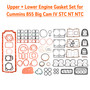 Cummins 855 Big Cam IV STC NT NTC Upper + Lower Engine Gasket Set 3801468 3801235 Generic