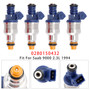 1994-1998 Saab 900 9000 2.3L 4Pcs Fuel Injector 0280150432 Generic