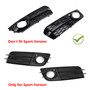 2009-2012 Audi A4 B8 Fog Light Cover Standard Version Black Generic