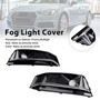 2016-2016 Audi A4 B9 S4 2PCS Black Chrome Front Bumper Foglight Grille Generic