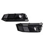 2016-2016 Audi A4 B9 S4 2PCS Black Chrome Front Bumper Foglight Grille Generic