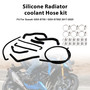 2017-2025 Suzuki GSX-S750/ GSX-S750Z Silicone Radiator coolant Hose kit Black Generic