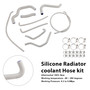2017-2025 Suzuki GSX-S750/ GSX-S750Z Silicone Radiator coolant Hose kit White Generic