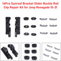 2015-2021 Jeep Renegade 14Pcs Sunroof Bracket Slider Buckle Rail Clip Repair Kit 77368445 Generic